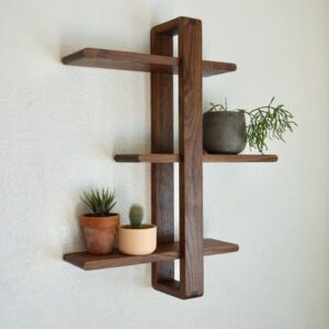 Earth Tone Floating Shelf