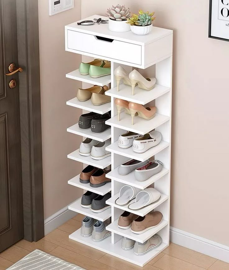 Rustic Walk Compact Shoe Tower
