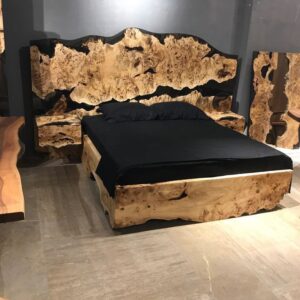 Aso Ebony Epoxy Bedframe