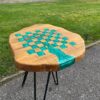 Earth Gem Checkerboard Table