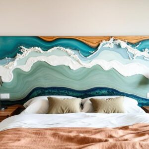 Ìdán Maple Epoxy Bedframe