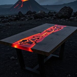 Rainforest Glow Volcanic Table