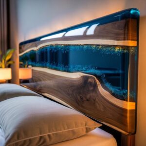 Mahogany Haven Epoxy Bedframe