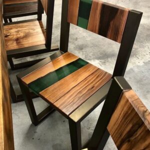 Woodland Whisper Epoxy Chair