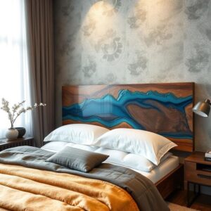 Zuba Oak Epoxy Bedframe