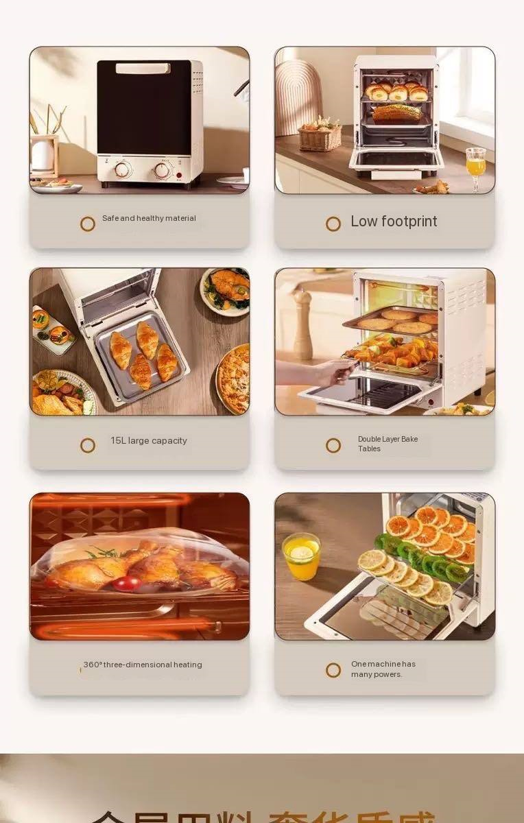 15LTR SLIVERS CRIEST 3 LAYER MULTIFUNCTIONAL OVEN - Image 2