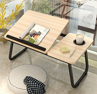 Removable Folding Reading Laptop Table/Desk with Cup Holder
